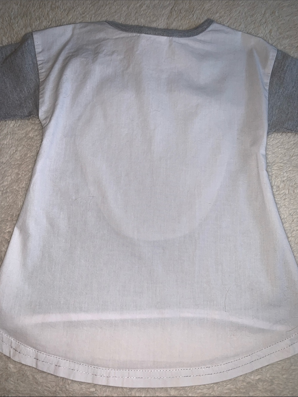 Disney Sequin Minnie Mouse Top 2T Gray White EUC - Picture 9 of 9